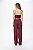Blusa Cris Barros Modelo Top Hebe Vinho - Imagem 4