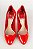 Sapato Christian Dior Scarpin Bico Arredondado Verniz Vermelho - Imagem 1