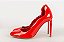 Sapato Christian Dior Scarpin Bico Arredondado Verniz Vermelho - Imagem 2