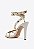Sandália Schutz Modelo Courtney Spikes Salto Alto Branco - Imagem 4