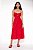 Vestido Cris Barros Vermelho Modelo Iracema - Imagem 1