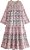 Vestido Zara Offwhite Estampa Rosa - Imagem 3