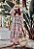 Vestido Zara Offwhite Estampa Rosa - Imagem 5