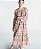 Vestido Zara Offwhite Estampa Rosa - Imagem 1