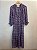 Vestido Ateen Roxo Florido de Seda - Imagem 1