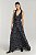 Vestido NV Preto Modelo Carla Estampa Argile - Imagem 1