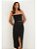 Saia Vix Preta Modelo Midi Fleur - Imagem 3