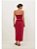 Saia Vix Vermelho Cereja Modelo Midi Alessia - Imagem 3