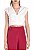 Blusa - Cropped Mixed Branco Brocado - Imagem 1