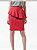 Saia Zara Vermelho - Rosa Modelo Lapis com Peplum - Imagem 1
