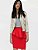 Saia Zara Vermelho - Rosa Modelo Lapis com Peplum - Imagem 4