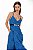 Blusa Cris Barros Azul Modelo Top Mya Jangada - Imagem 1
