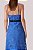 Blusa Cris Barros Azul Modelo Top Mya Jangada - Imagem 5