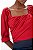 Blusa Cris Barros Vermelha TModelo Alaya Pomodoro - Imagem 5