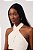 Cropped Dress To Offwhite Modelo Frente Única Listras Lurex - Imagem 1