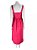 Vestido Paula Raia Rosa Midi Drapeado Zíper Frontal - Imagem 3