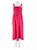Vestido Paula Raia Rosa Midi Drapeado Zíper Frontal - Imagem 1