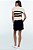Blusa Zara Bege Offwhite Preta Listrada Tricô Grosso - Imagem 2