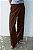 Calça Zara Marrom de Linho Modelo Pareô - Imagem 4