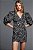Vestido Zara Preto - Branco - Estampado Modelo Kacy Dress - Imagem 1