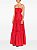 Vestido Adriana Degreas Vermelho com Babados na Barra e Cinto - Imagem 2