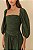 Vestido Longo Farm Verde Mangas Bufantes - Imagem 3