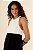 Vestido Longo Maria Filó Branco - Preto - Imagem 3