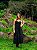 Vestido Midi Tee Match Preto Drapeado - Imagem 1
