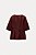 Blusa Zara Vinho Acinturada Evasê - Imagem 6