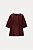 Blusa Zara Vinho Acinturada Evasê - Imagem 5