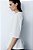 Blusa Zara Branca Acinturada Evasê - Imagem 2