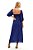 Vestido Vix Azul Estampado Modelo Diana - Imagem 2