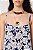 Blusa Cris Barros Azul Estampada Modelo Ilza - Imagem 4