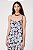Blusa Cris Barros Azul Estampada Modelo Ilza - Imagem 1