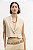 Colete Zara Bege Modelo Cropped - Imagem 1