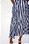 Vestido Midi Cris Barros Azul Listrado Modelo Justine - Imagem 4