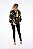Casaqueto Cris Barros Preto e Dourado Estampado Paisley - Imagem 1