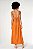 Vestido Cris Barros Laranja Modelo Janaína - Imagem 2