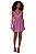 Vestido Vix Roxo Estampado Modelo Larissa - Imagem 1
