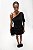 Vestido Cris Barros Preto Modelo Floriana Um Ombro Só - Imagem 2