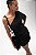 Vestido Cris Barros Preto Modelo Floriana Um Ombro Só - Imagem 3