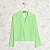 Blusa Animale Verde Em Seda - Imagem 1