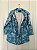 Casaco Mixed Azul Estampado Modelo Parka - Imagem 7