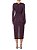 Vestido Longo Animale Roxo e Marrom Estampado - Imagem 6