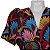 Blusa Cris Barros Preta Estampada Bordada - Imagem 3