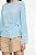 Blusa Animale Azul Manga Longa Modelo Georgette - Imagem 2