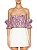 Blusa Lilly Sarti Rosa Estampada - Imagem 1