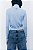 Blusa Zara Azul Em Lã Com Bordados - Imagem 4