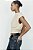 Blusa Zara Bege Com Ombreiras - Imagem 4