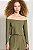 Blusa NV Verde Leaf Modelo Gina - Imagem 1